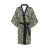 Camouflage Tropical Pattern Print Design 04 Women's Short Kimono