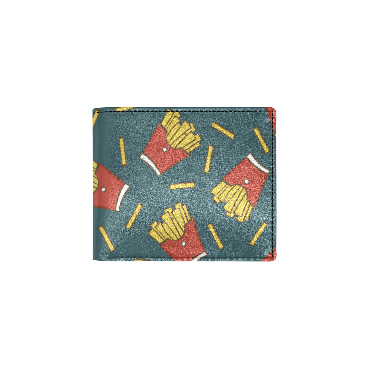 French Fried Pattern Print Design 04 Men's ID Card Wallet