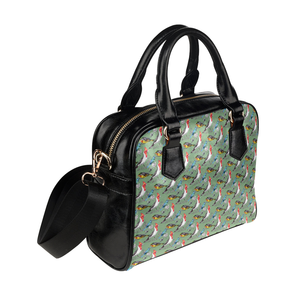Birds Pattern Print Design 07 Shoulder Handbag