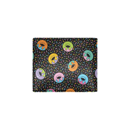 Donut Pattern Print Design DN012 Men's ID Card Wallet