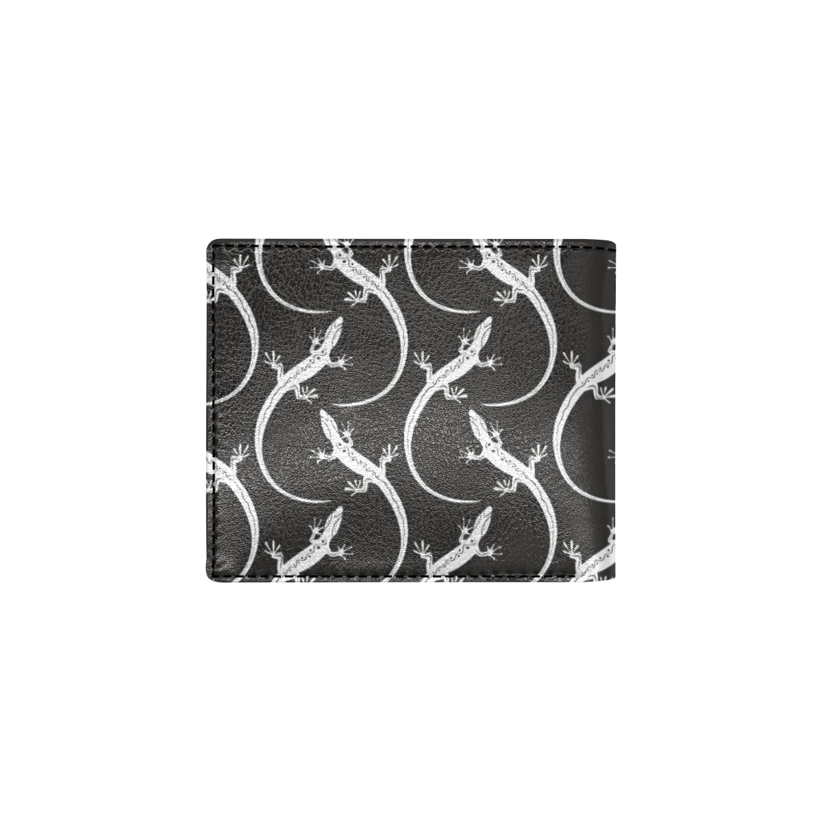 lizard Pattern Print Design 01 Men's ID Card Wallet