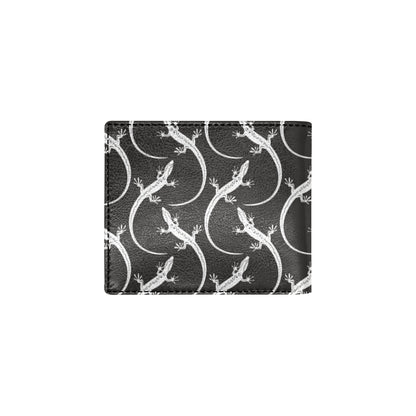 lizard Pattern Print Design 01 Men's ID Card Wallet