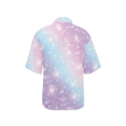 Cosmic Pastel Pattern Print Design 02 Women's Hawaiian Shirt