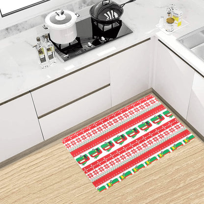 Camper Camping Ugly Christmas Design Print Kitchen Mat
