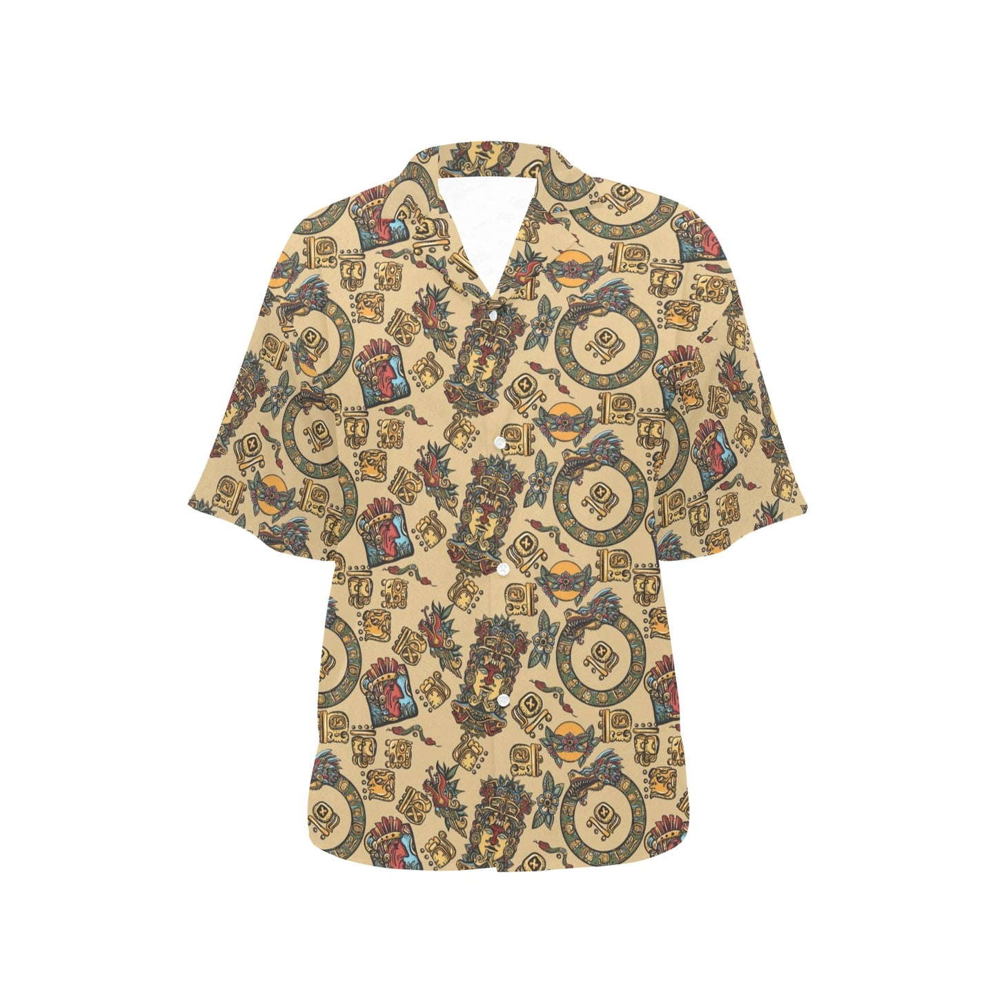 Totem Print Design LKS305 Women's Hawaiian Shirt