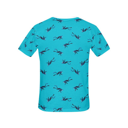 Scuba Driver Print Design LKS304 Women's  T-shirt