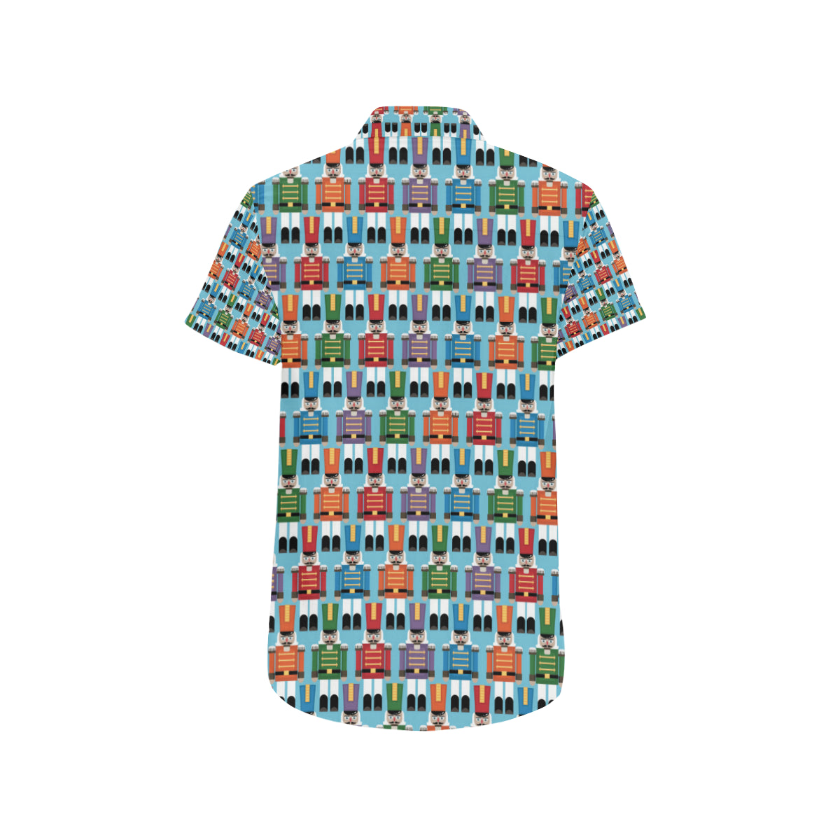 Nutcracker Pattern Print Design A02 Men's Short Sleeve Button Up Shirt