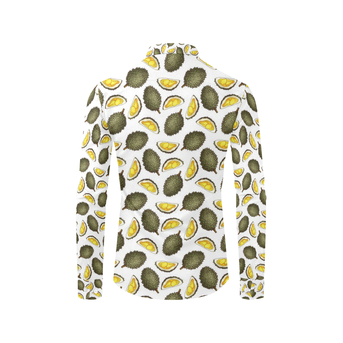 Durian Pattern Print Design DR03 Men's Long Sleeve Shirt