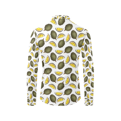 Durian Pattern Print Design DR03 Men's Long Sleeve Shirt