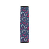 Butterfly Red Deep Blue Print Pattern Car Seat Belt Cover