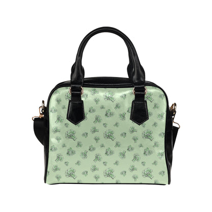 Broccoli Pattern Print Design 05 Shoulder Handbag
