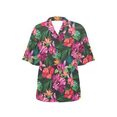 Hawaiian Flower Hibiscus tropical Women's Hawaiian Shirt