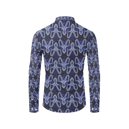 Capricorn Zodiac Pattern Print Design 03 Men's Long Sleeve Shirt