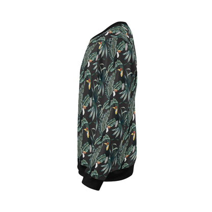 Rainforest Pattern Print Design RF06 Men Long Sleeve Sweatshirt
