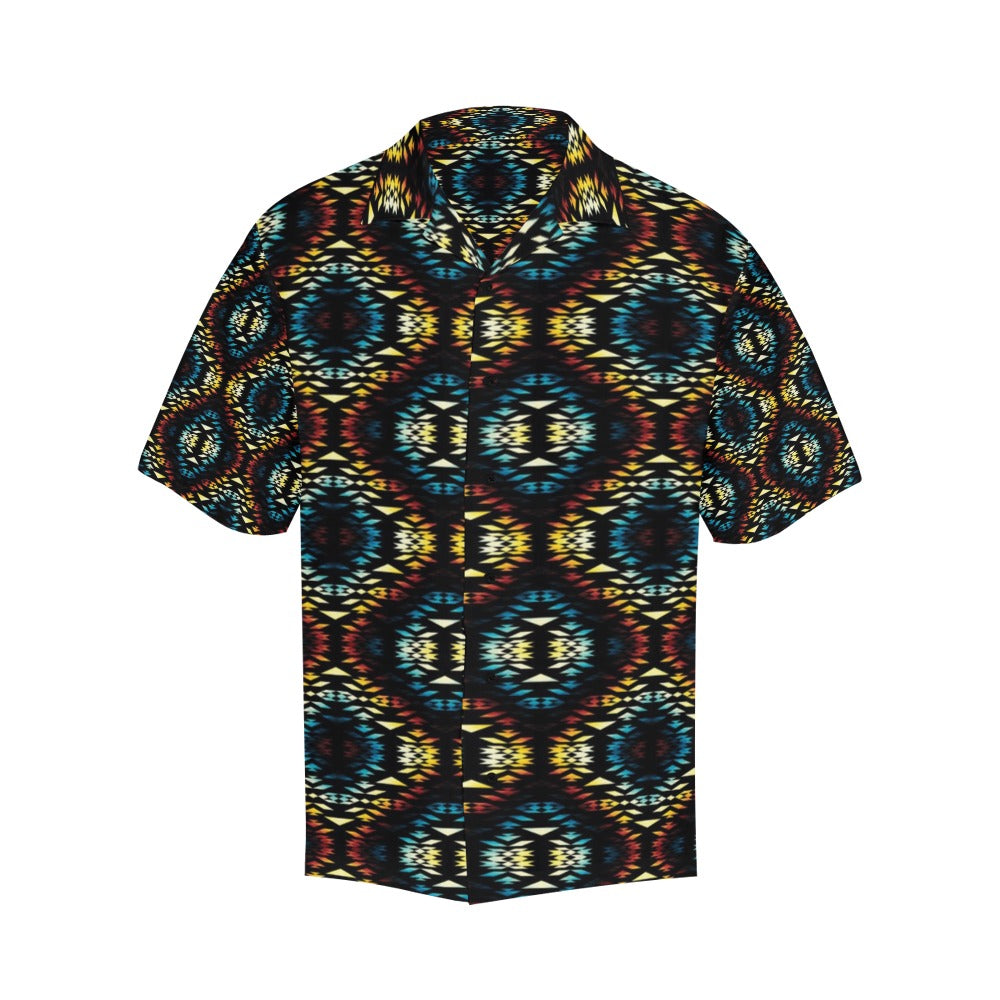 Tribal Pattern Print Design LKS309 Men's Hawaiian Shirt