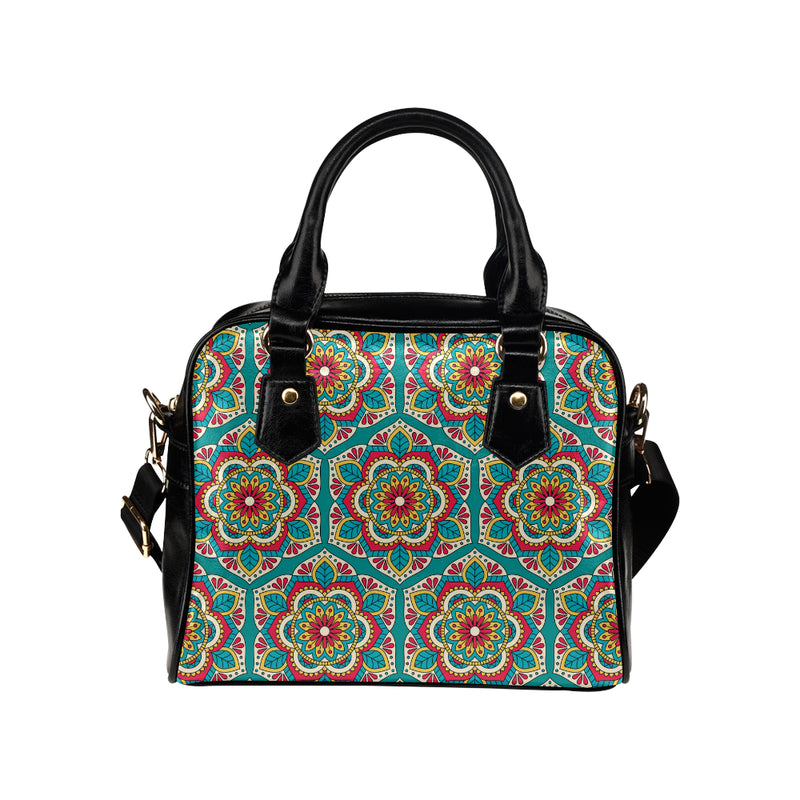 Mandala Pattern Print Design 03 Shoulder Handbag