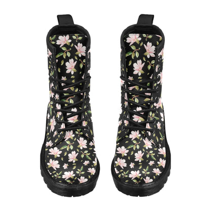 Magnolia Pattern Print Design MAG01 Women's Boots