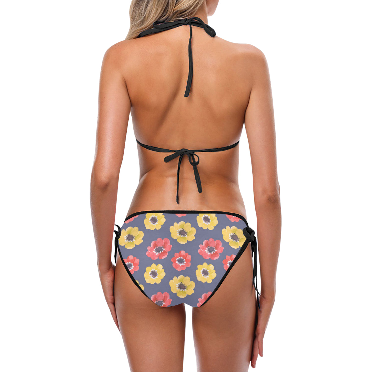 Anemone Pattern Print Design AM010 Bikini