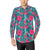 Red Hibiscus Pattern Print Design HB017 Men's Long Sleeve Shirt