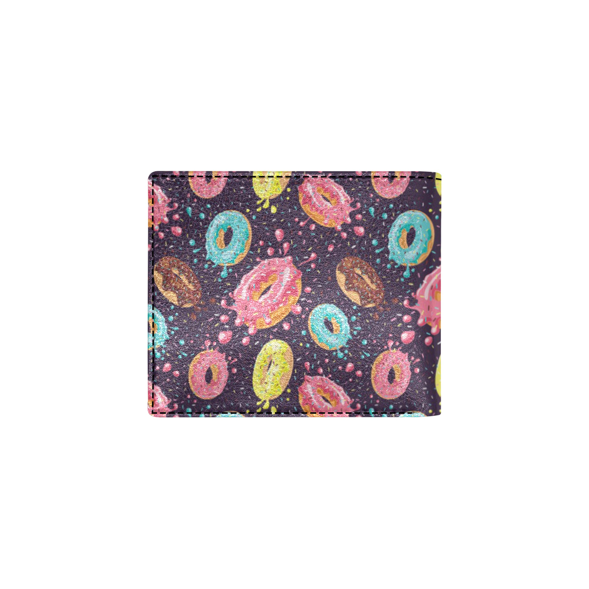 Donut Pattern Print Design DN03 Men's ID Card Wallet