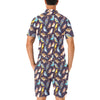 Bird Cute Print Pattern Men's Romper