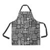 Polynesian Pattern Print Design A02 Apron with Pocket