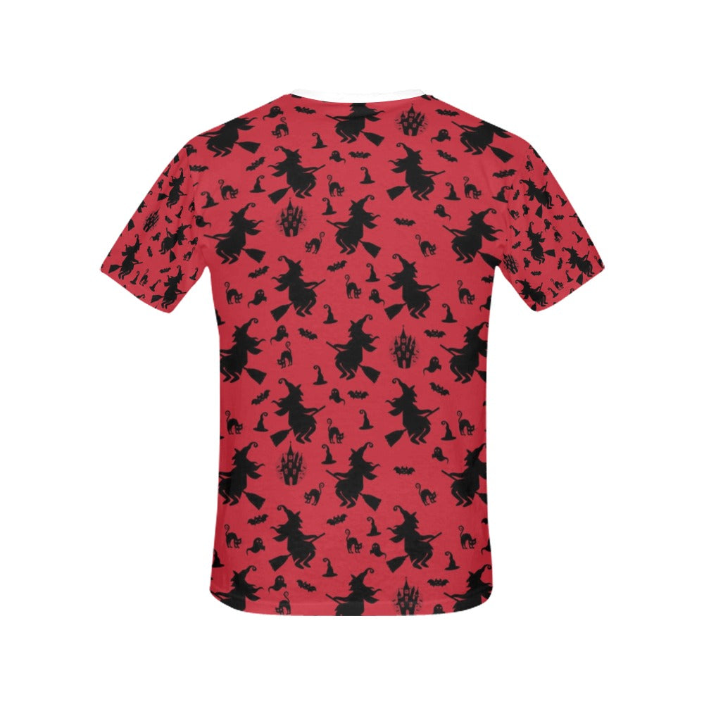 Witch Print Design LKS303 Women's  T-shirt