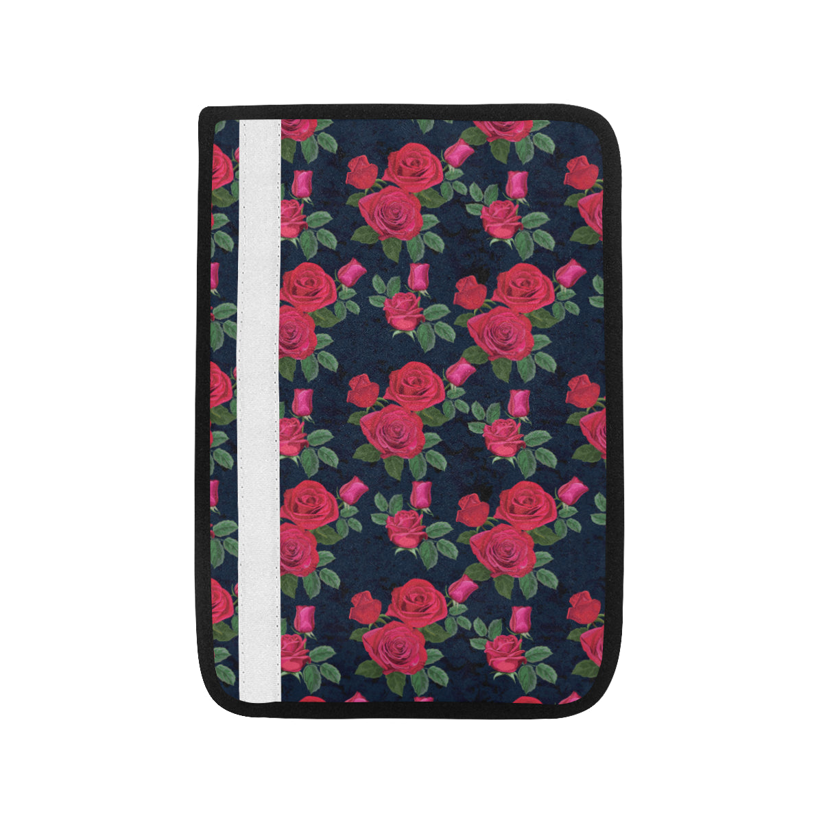 Rose Pattern Print Design A04 Car Seat Belt Cover