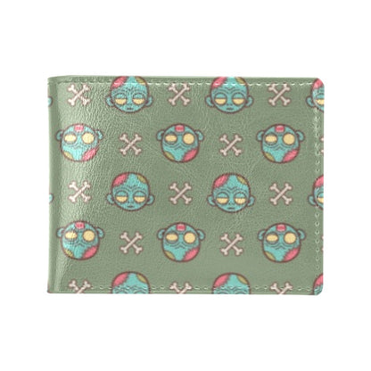 Zombie Print Design LKS301 Men's ID Card Wallet