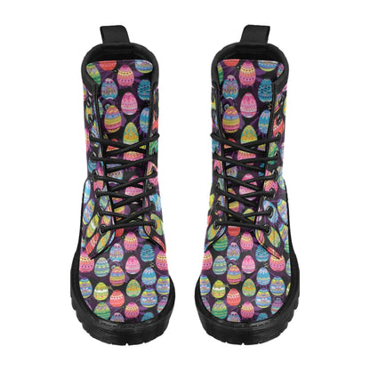 Easter Eggs Pattern Print Design RB08 Women's Boots