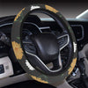 Daisy Pattern Print Design DS04 Steering Wheel Cover with Elastic Edge