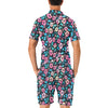 Pink Hibiscus Hawaiian Flower Men's Romper