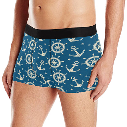 Anchor Pattern Print Design 01 Men's Boxer Briefs