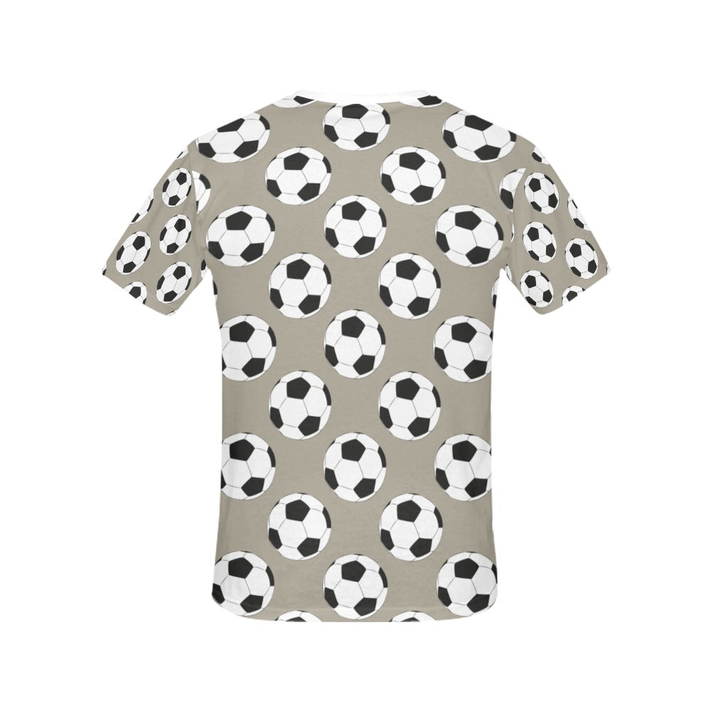 Soccer Ball Print Design LKS302 Women's  T-shirt