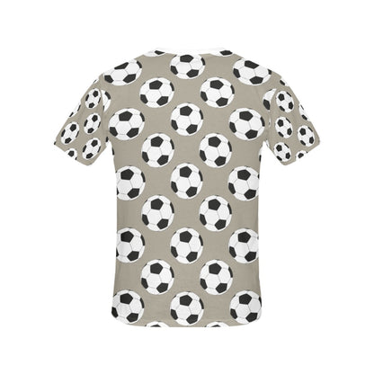 Soccer Ball Print Design LKS302 Women's  T-shirt