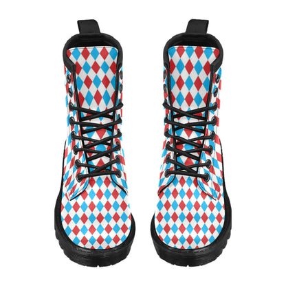 Harlequin Print Design LKS402 Women's Boots