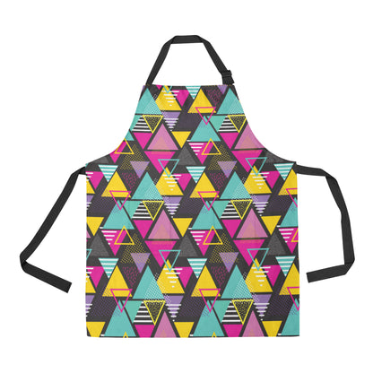 Geometric Colorful Pattern Print Design 02 Apron with Pocket