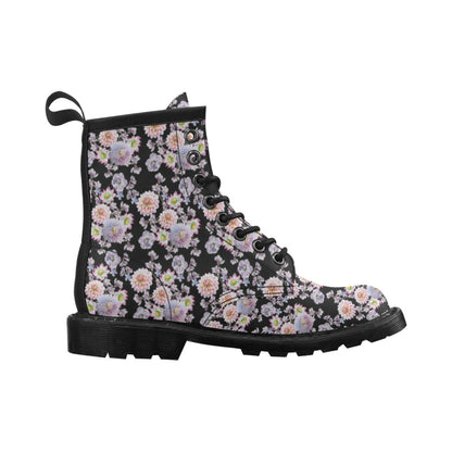 Dahlia Pattern Print Design DH012 Women's Boots