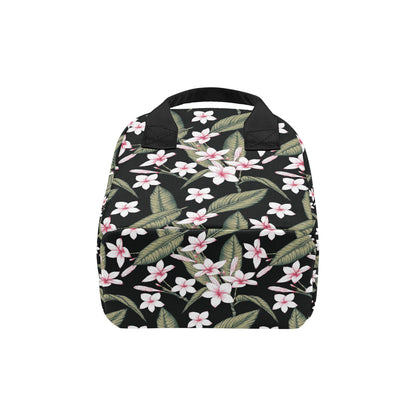 Plumeria Pattern Print Design PM021 Insulated Lunch Bag