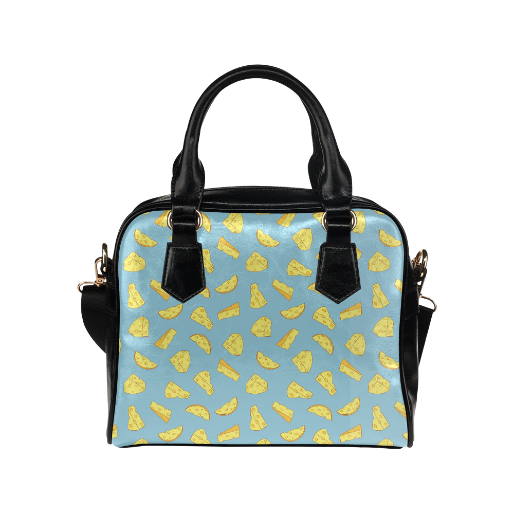 Cheese Pattern Print Design 04 Shoulder Handbag