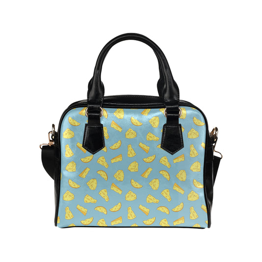 Cheese Pattern Print Design 04 Shoulder Handbag