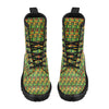 African Zip Zag Print Pattern Women's Boots