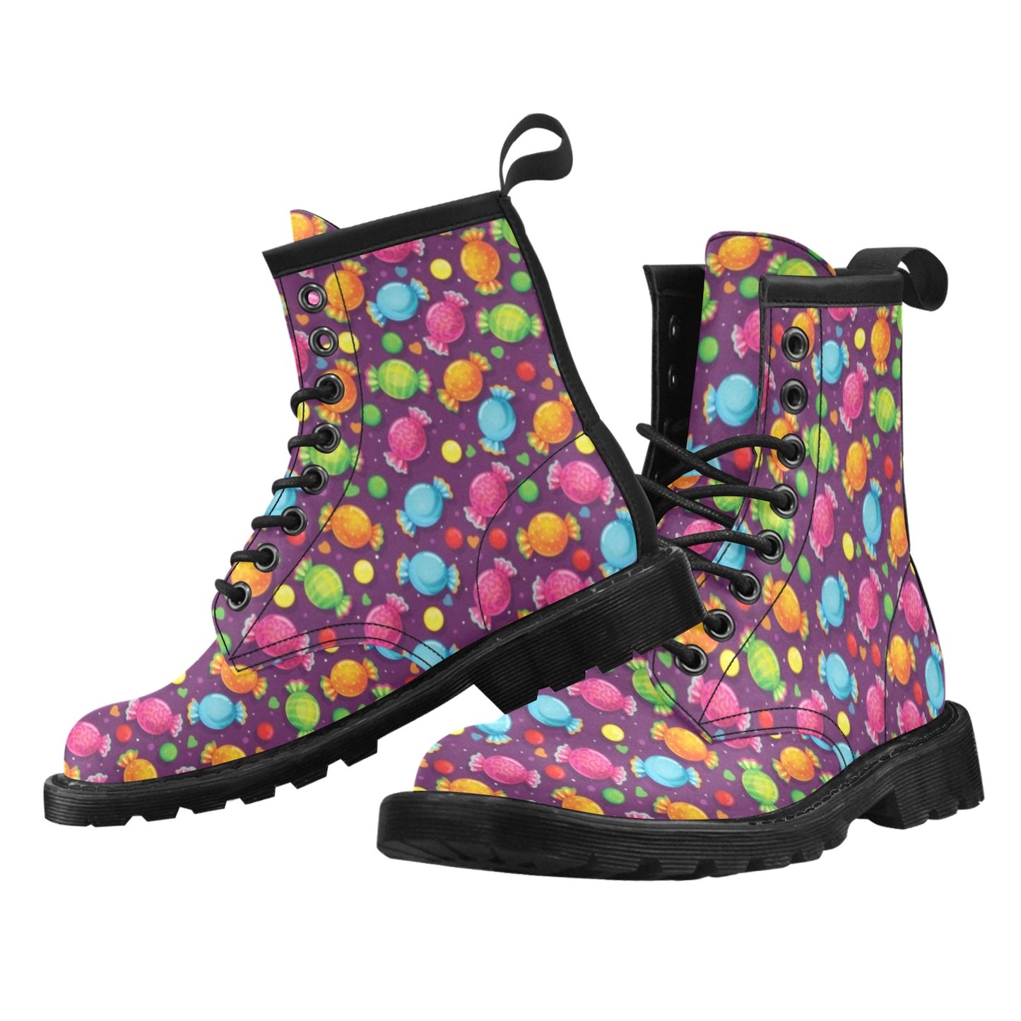 Candy Pattern Print Design CA05 Women's Boots