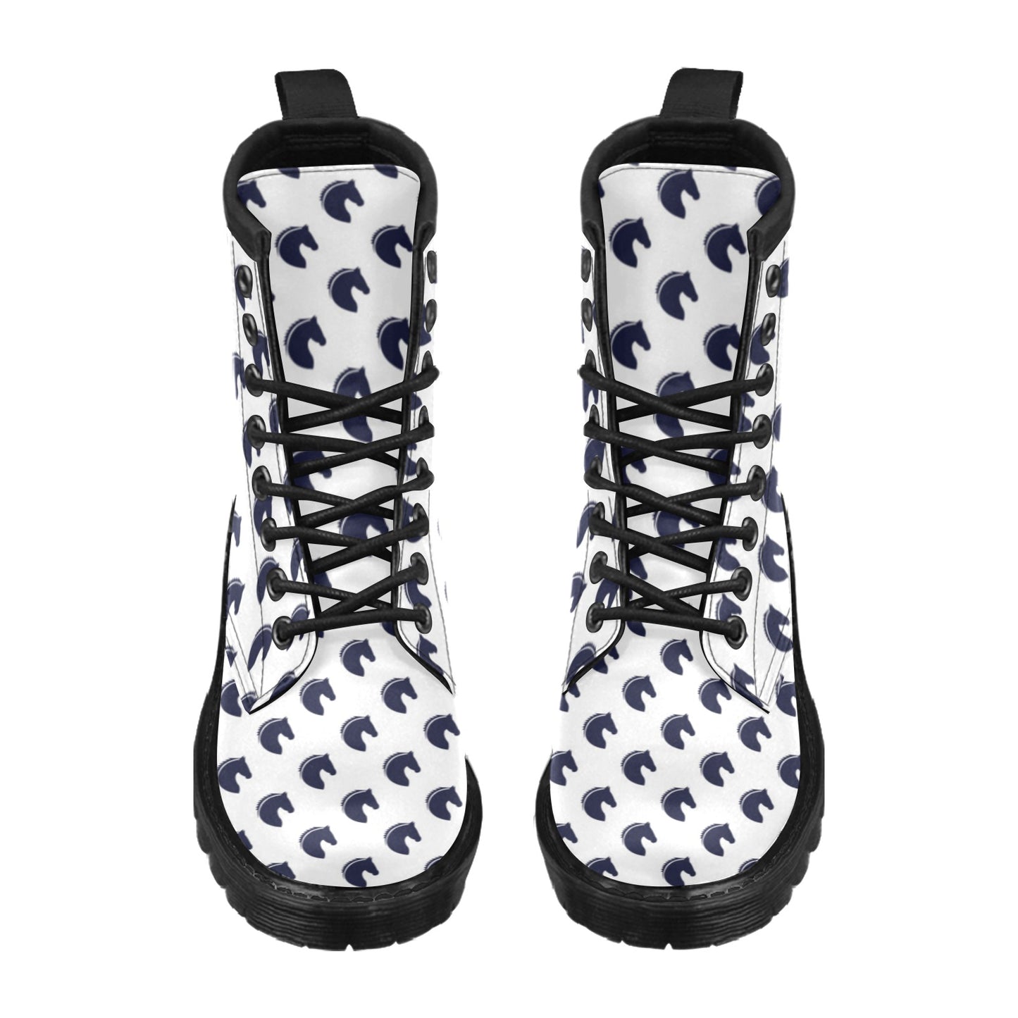 Horse Head Print Design LKS303 Women's Boots