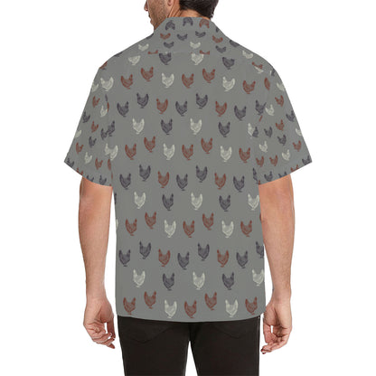 Chicken Pattern Print Design 01 Men's Hawaiian Shirt