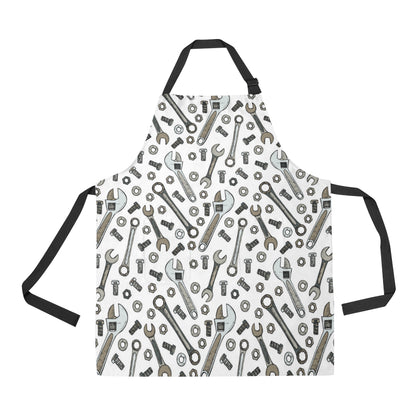Mechanic Pattern Print Design 03 Apron with Pocket