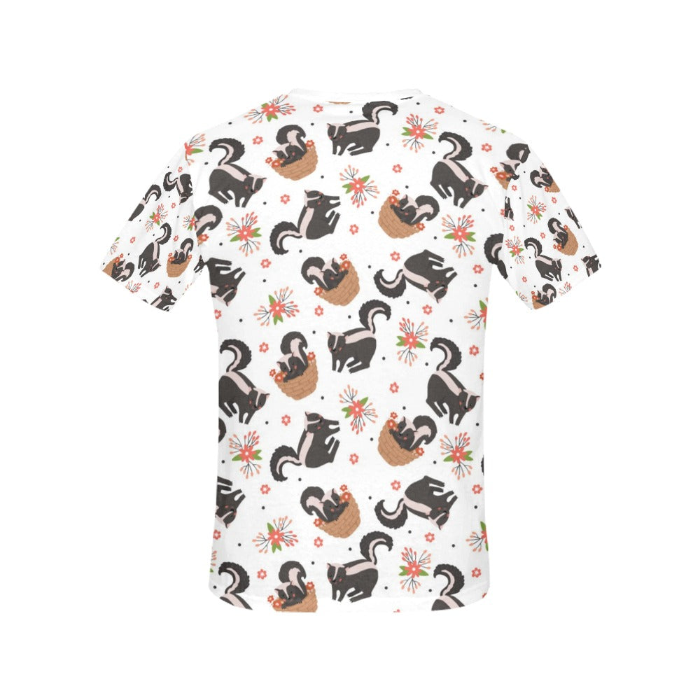 Skunk Print Design LKS304 Women's  T-shirt