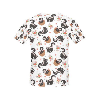 Skunk Print Design LKS304 Women's  T-shirt