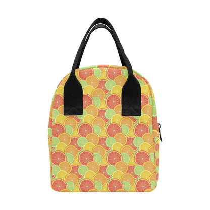Grapefruit Pattern Print Design GF01 Insulated Lunch Bag