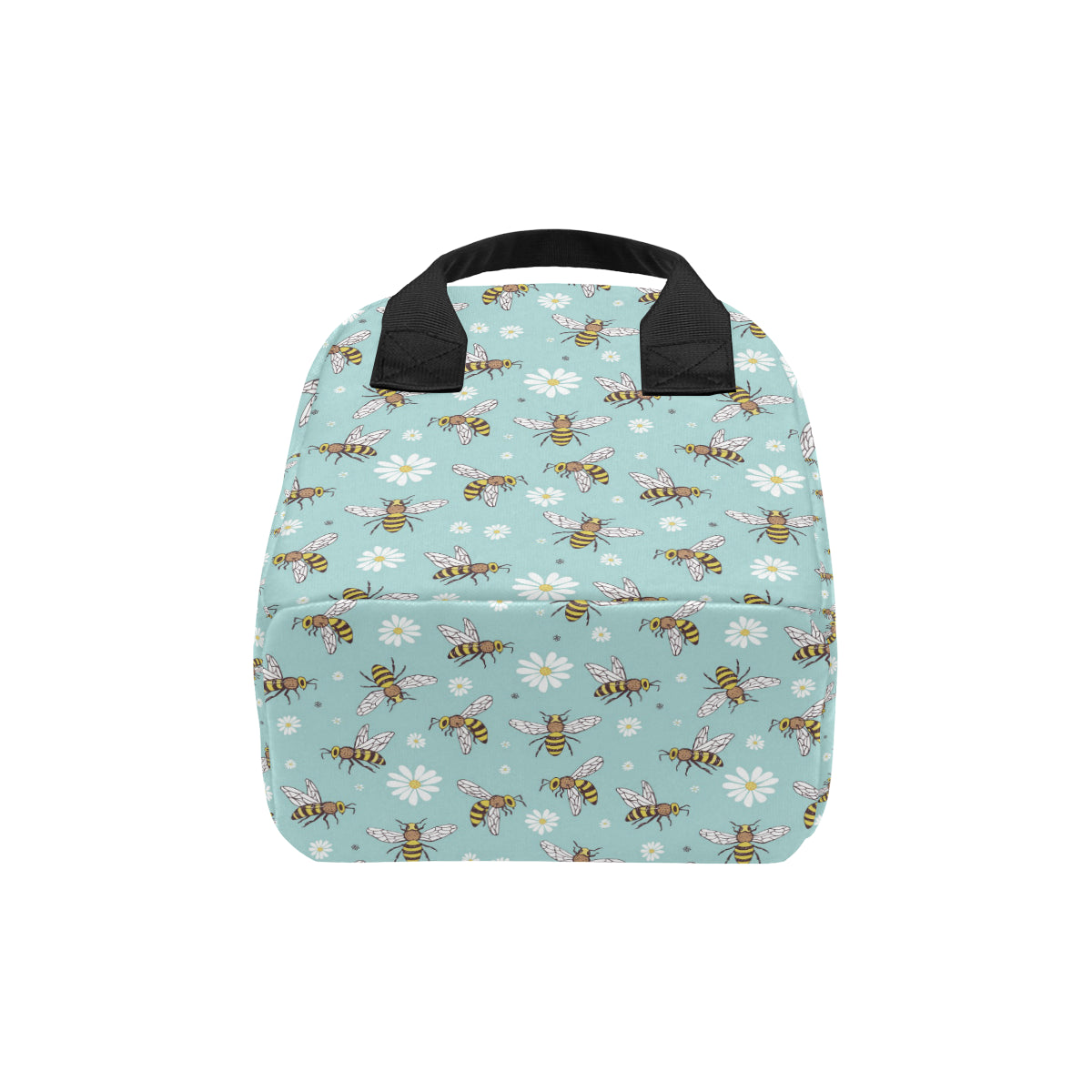 Bee Pattern Print Design BEE010 Insulated Lunch Bag